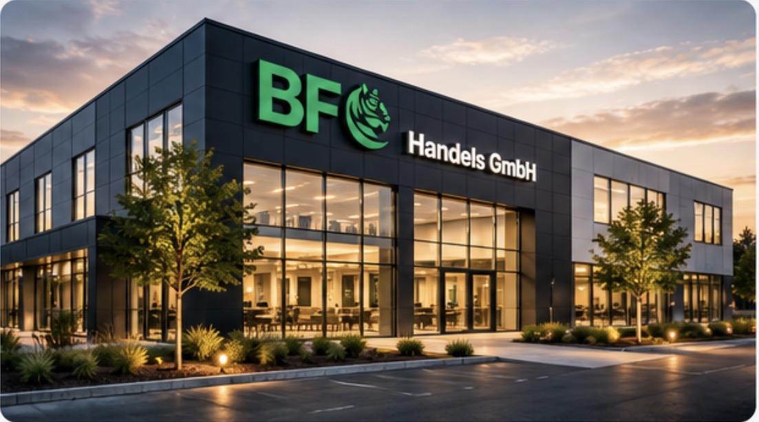 Modernes Bürogebäude für den Unternehmensbereich von BFG Handels GmbH